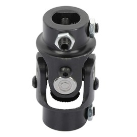 OCPTY Black Universal Steering Shaft U-Joint Coupler 13/16"-36 Spline * 3/4" DD Single 83mm U Joint Shaft