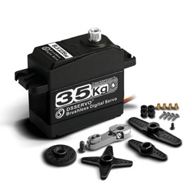 ZOSKAY 35KG Rc Servo Brushless Servo Metal Gear High Torque servo Brushless Motor Digital Servo Arduino Servo for 1/8 1/10 1/12 RC Cars (270 Degree)