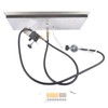 Mixizap 30 x 10 Inch Stainless Steel Propane Gas Rectangular