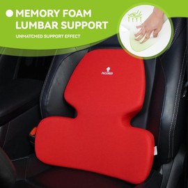 FAIZJUNBEN Lumbar Support Pillow, Memory Foam Cushion, Improve Posture and Relieve Low Back Pain, Lumbar Support for car Seats, Gaming Chairs, Office Chairs, wheelchairs