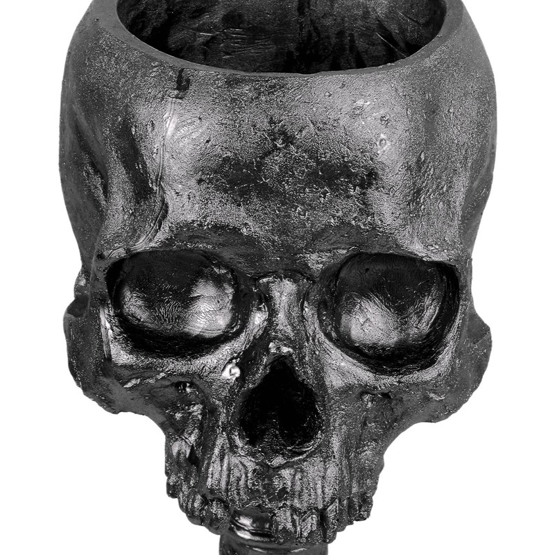 Skull Planter Spine Stand Set Innovative Exquisite Decorative Hand Painted