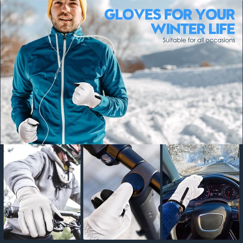 Bruvoalon Y322 Winter Gloves for Men & Women, -10℉ Touchscreen