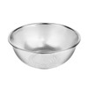 Stainless steel punching bowl, perforated bowl, 25.5cm fruit/vegetable washing bowl