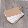 300 Blank Study Cards Note Pads Kraft Binder Ring Cards