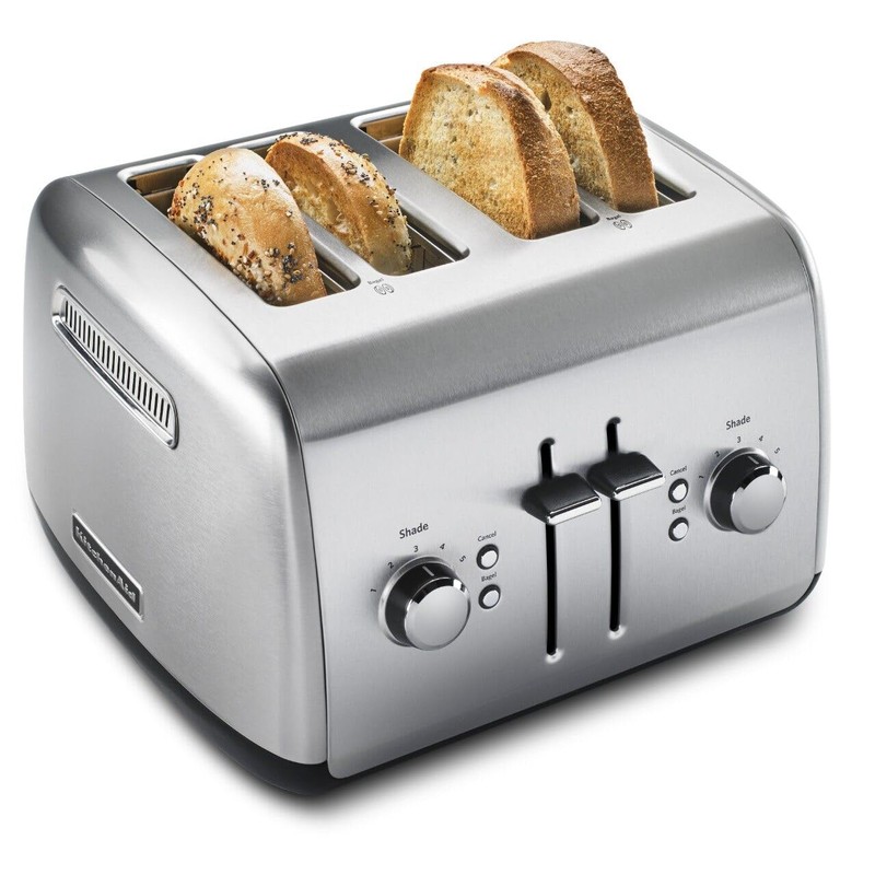 KitchenAid KMT4115SX Stainless Steel Toaster, Brushed Stainless Steel, 4 Slice