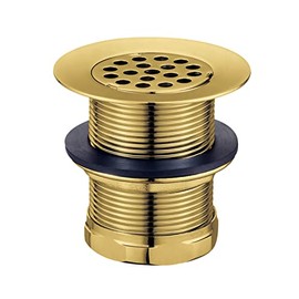 Kingston Brass KBU1007 Seattle 2-Inch Brass Grid Bar/Utility Sink Drain, Brushed Brass