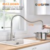 OWOFAN Kitchen Faucet with Pull Down Sprayer Brushed Nickel Stainless