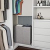 Double Laundry Basket with Lid – Two-Sided Clothes Hamper with