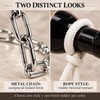 Floating Wine Bottle Holder Decorative Chain and Rope Style Wine