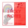 Sunstar Stationery S2831589 Snoopy Sticky Notes, Clear Case, Glitter With,
