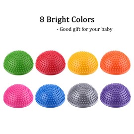 Masaje de pies con media bola para ejercicio de equilibrio con puntas para terapia muscular de pies de tejido profundo (color: azul) Ropa De Yoga/Fitness Ropa De Yoga/Fitness Bola De Equilibrio