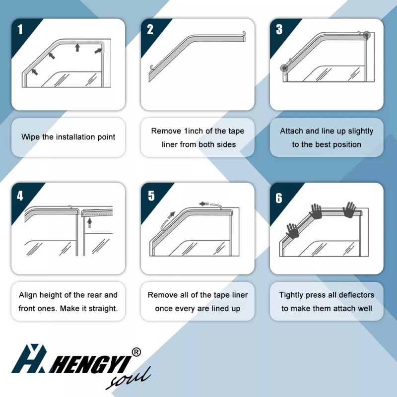 dtangor For Mazda 3 Hatchback 2019-2025 Window Visor Rain Guard