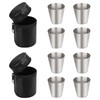 Ksvaye 8 pieces stainless steel cup