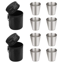 Ksvaye 8 pieces stainless steel cup