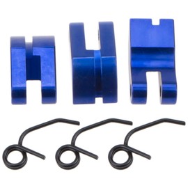 Aluminum HSP 3 Shoe Clutch & Spring for 1/8 Scale Nitro Engine RC Model Car, Cojoys (Dark Blue)