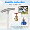 2pcs 9in RV Waste Valve Extension Tube, RV Sewer Valve