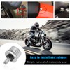 Gasedin 2 PCS Motorcycle Seat Bolt Screw, Aluminum Knurled Quick