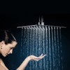 SR SUN RISE Luxury 12 Inch Large Square Stainless Steel