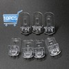 Jamiikury 10pcs Locking Shelf Support Pegs, 8mm Shelf Pins Clear