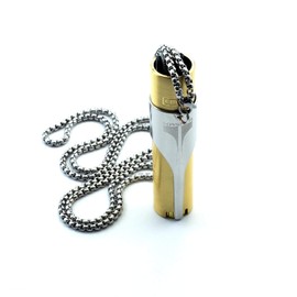 Kasher’s Lighter Necklace with Lighter Tool - Lightweight & Multipurpose Accessory with Chain for Lighters - Suitable to use as Pipe Cleaner, Cutter, or Multi-Tool Lighter Case