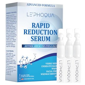 Le’phoqua Instant Wrinkle Reduction Eye Serum: Temporary Eye Tightener-Dark Circles Under Eye Treatment For Women Men-Anti Aging Serum Visibly Reduces Under-Eye Bags Wrinkles Dark Circles Fine Lines and Crow's