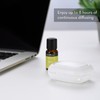 Serene House Pebble, Waterless Portable Aromatherapy Diffuser - Battery-Powered Fan