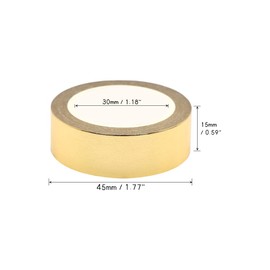 AxeWoodz 2 Rolls Gold Foil Washi Tape Set Decorative Tape Art Paper Masking Tapes Adhesive Washi Tape for Gift Wrapping DIY Craft Scrapbook