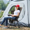 TIMBER RIDGE Foldable Padded Rocking Chair for Outdoor, High Back