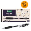D.RECT 0907 Pack of 12 | Gel Pens Retractable Gel