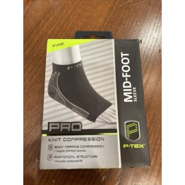 P Tex X-Large Pro Ankle Mid-Foot Brace Support Knit Compression Sleeve Planter