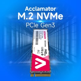 Acclamator 512GB SSD NVMe M.2 2280 PCIe Gen3x4 Internal Solid State Drive, with 3D NAND TLC,Read Up to 3200MB/s Compatible with Laptop & PC Desktop N30