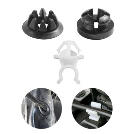 SCUARI 3PCS Car Hood Prop Rod Clips,Hood Prop Rod Retainer Clip,Car Accessories,Car Engine Hood Stay Clips,Hood Rod Grommet Clips for Most Automobile,Replaces # 91503-SS0-003 91604-SD2-013
