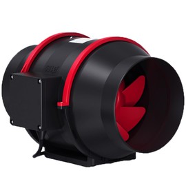 Garvee 6 in Inline Duct Fan, 312 CFM High Airflow Exhaust Fan with Variable Speed Controller, Quiet AC-Motor Inline Fan for Home Ventilation, Hydroponics Cooling, Grow Tents