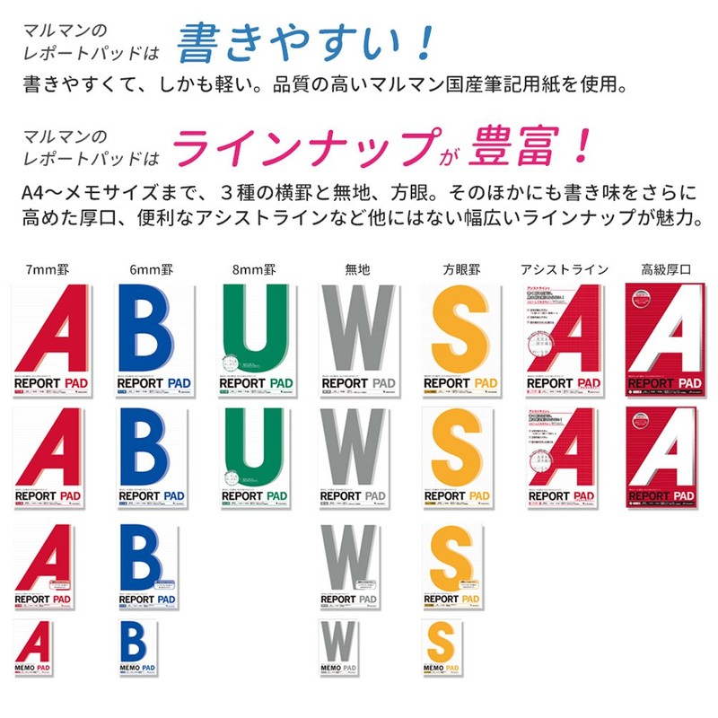 マルマン メモパッド 5ミリ方眼罫 P174A A6 5冊セット