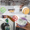 Clear Laundry Pods Container & Dryer Sheet Holder Set -