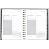 Black & Gold A5 Planner Wiro Bound 120 Pages Daily