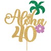 Decoración para tartas Aloha 40 Gold Glitter