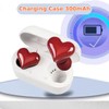 Heart Shaped Earbuds, Noise CancellingEarphones, HiFi Stereo, Long Battery Life,