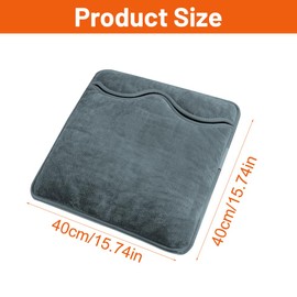 CLIUNT Electric Foot Warmer Heating Pad, Foot Warmer Electric, Electric Heated Foot Warmer, with 6 Temperature Levels and 4 Timing Shutdown Functions, Washable, 50 W (Dark Grey)