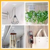 NINEFOX 4 Pack Adhesive Ceiling Hooks, Ceiling Hooks Heavy Duty