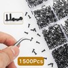Zmbroll 1500Pcs Tiny Micro Repair Screw Metric M1/M1.2/M1.4/M1.6/M1.7 Black Carbon