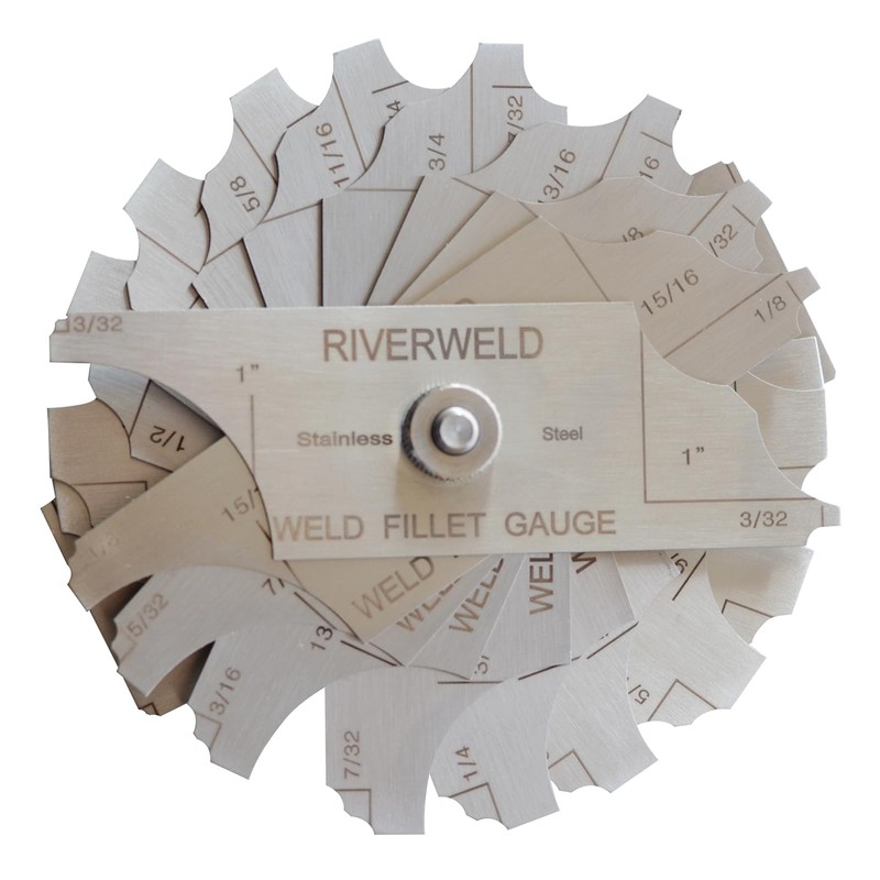 RIVERWELD 12 Piece Fillet Weld Set 1/32" increments to 1/2",