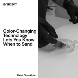 Evercoat Metal Glaze Optex - Highly Adhesive Sanding Polyester Putty & Body Filler - 30 Fl Oz