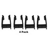 JSP Manufacturing Black Bimini Top Boat Pole Clips 1-1/4 inch