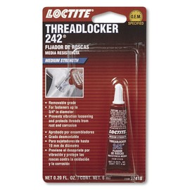 Loctite 37418-12PK Blue Medium Strength Threadlocker 242 - 6 ml Tube, (Pack of 12)