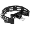 TIGER TAM70-BK Half Moon Drum Kit Mountable Tambourine - Black