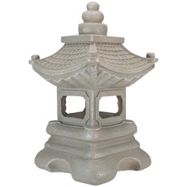 Northlight 13.5" Dark Gray Pagoda Outdoor Garden Statue