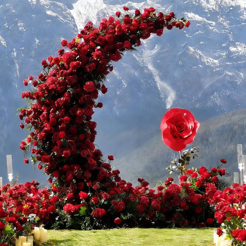 60 Pcs Wine Red Artificial Roses Bulk for Wedding Decor