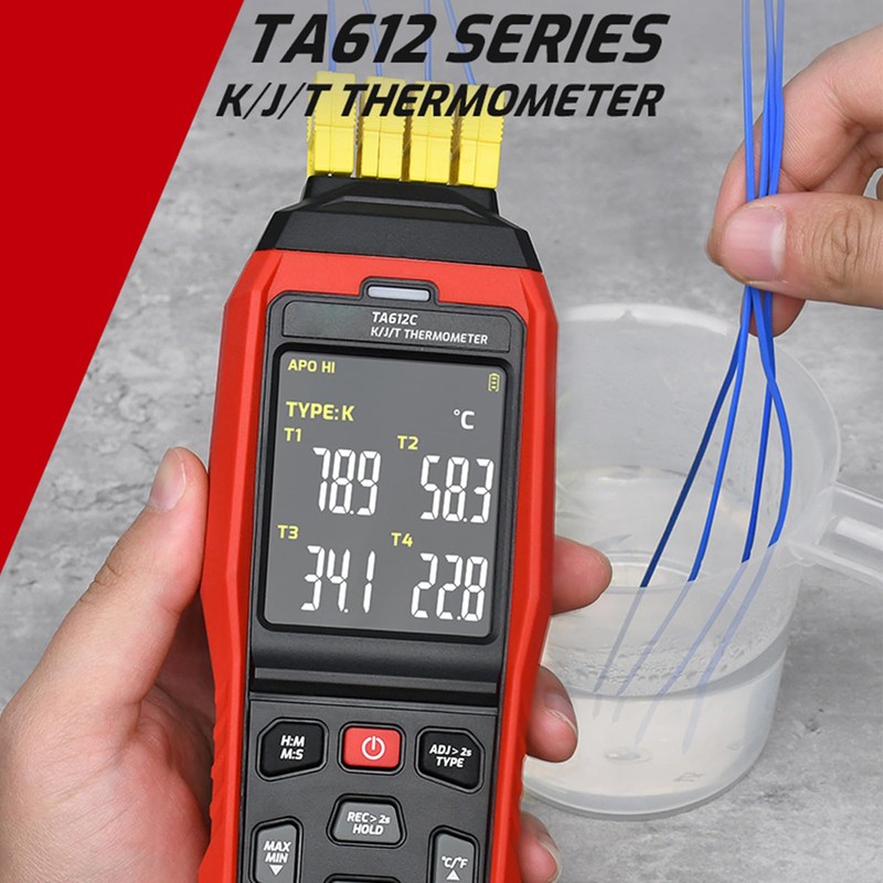 Vislone K/J/T 4 Channels Digital Thermocouple Thermometer 5000 Group Data