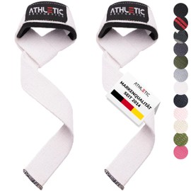 ATHLETIC AESTHETICS Lifting Straps for Strength Training and Bodybuilding (Padded) - Professional Lifting Straps 60 cm Length for Fitness, Weightlifting, Deadlifts - Lifting Aid in Pair for Men and